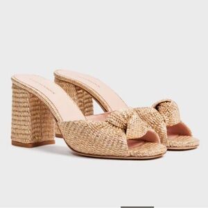 Tuckernuck Gold Raffia Blake Heels Spring Summer Preppy Date Night Brunch